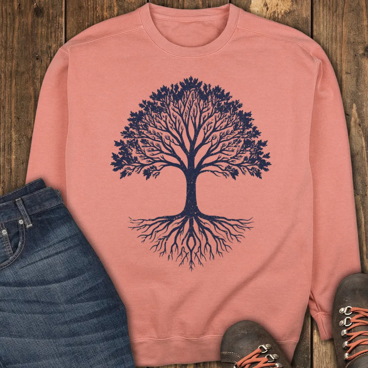 Eternal Tree Sweatshirt - Terracotta