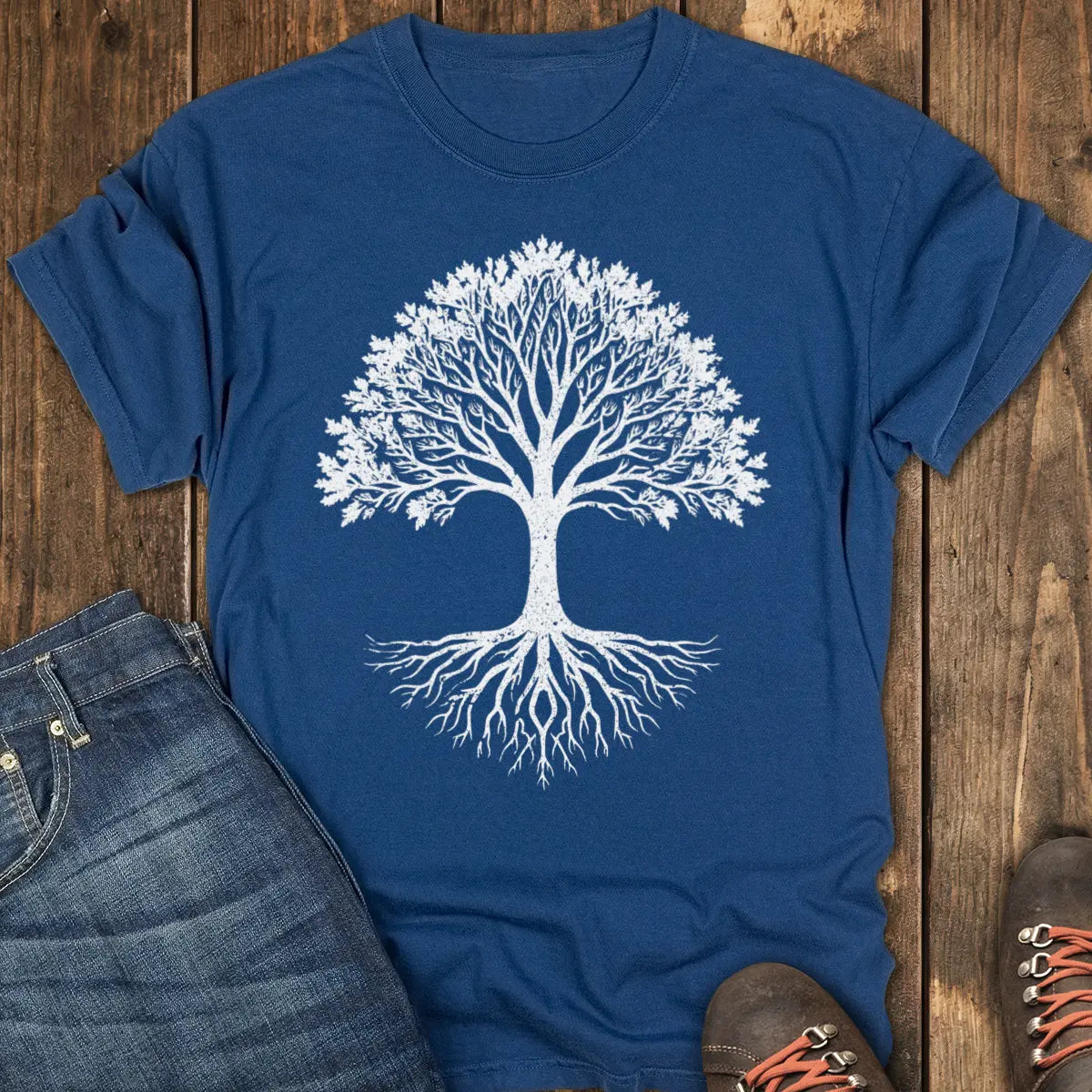 Eternal Tree Tee - Navy