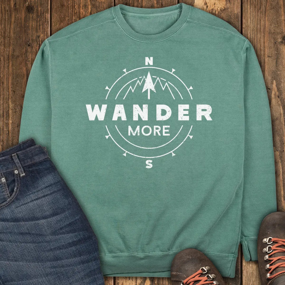 Explore More Sweatshirt - Light Green