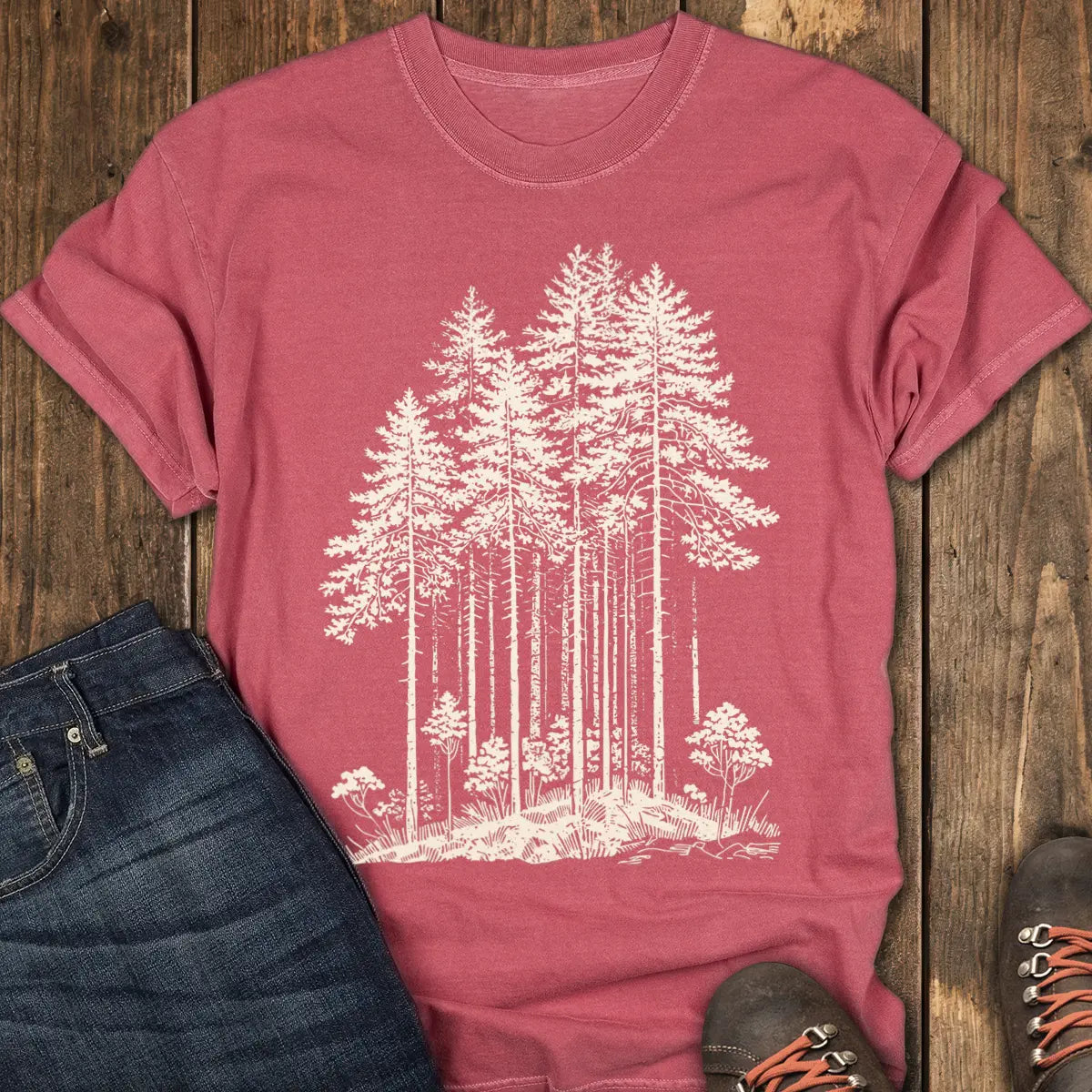 Explore the Unknown Tee - Crimson