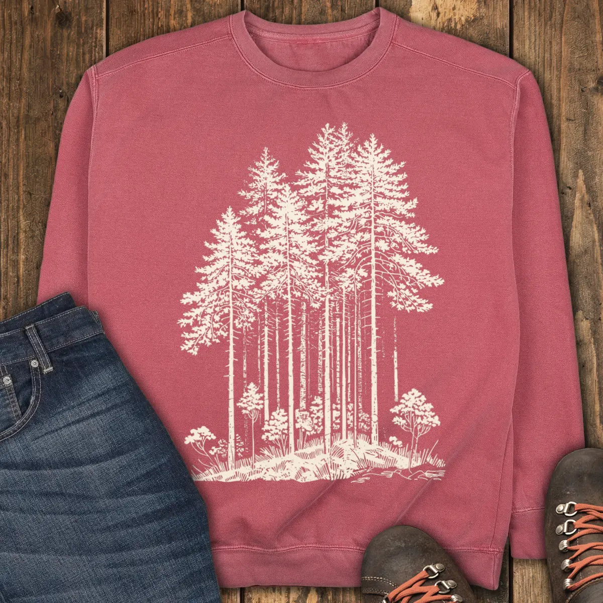 Explore the Unknown Sweatshirt - Crimson