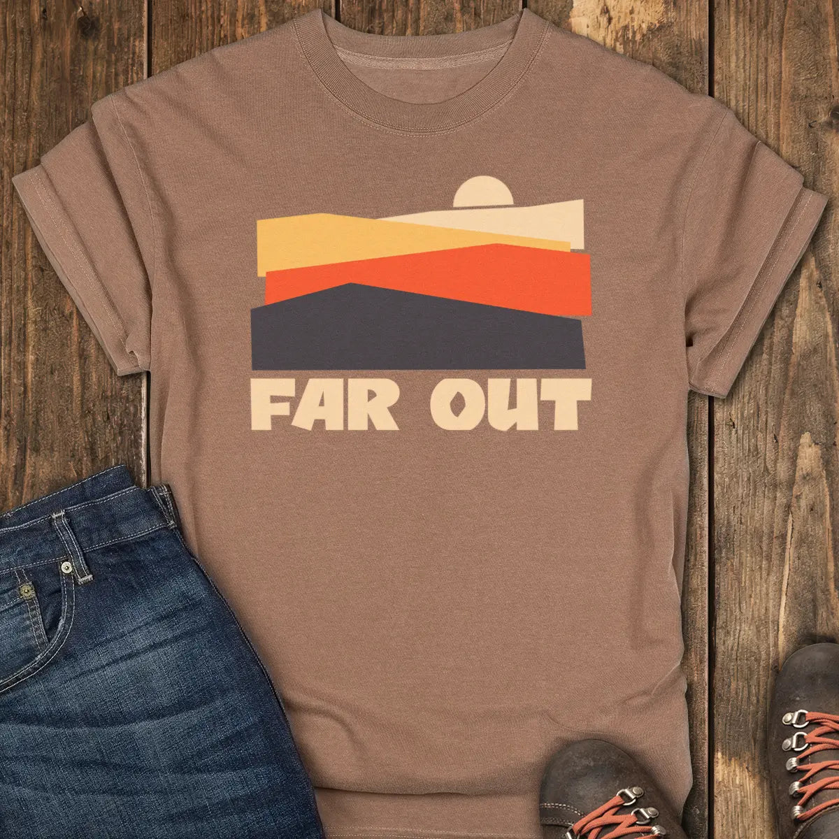 Far Out Tee - Espresso