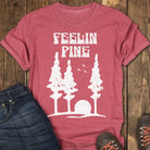 Feelin Pine Tee - Crimson