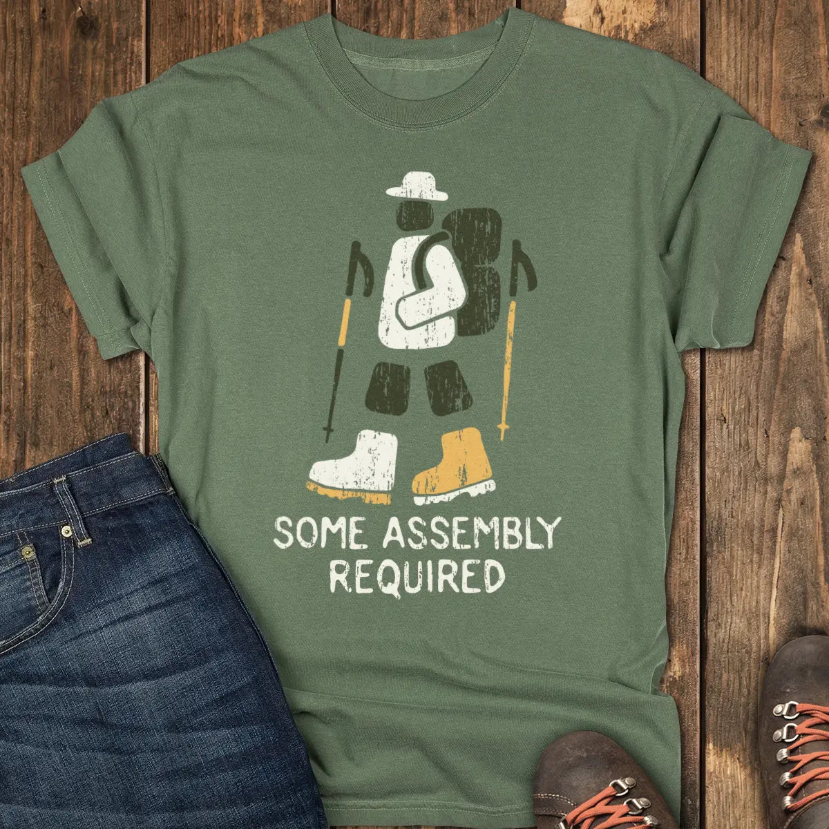 Field Assembly Tee - Moss