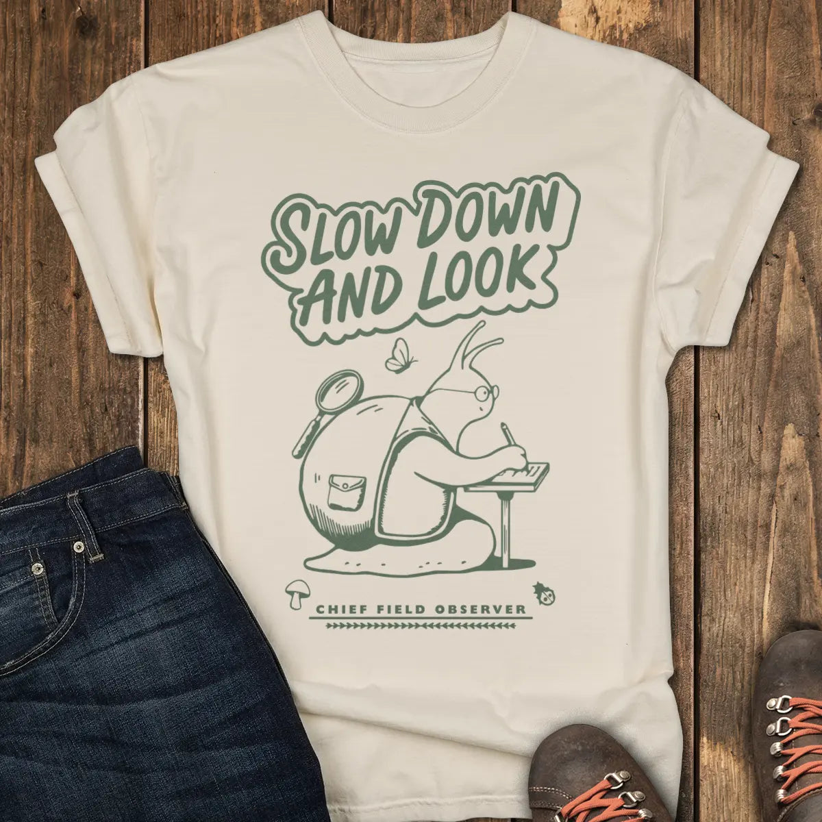 Field Observer Tee - Ivory