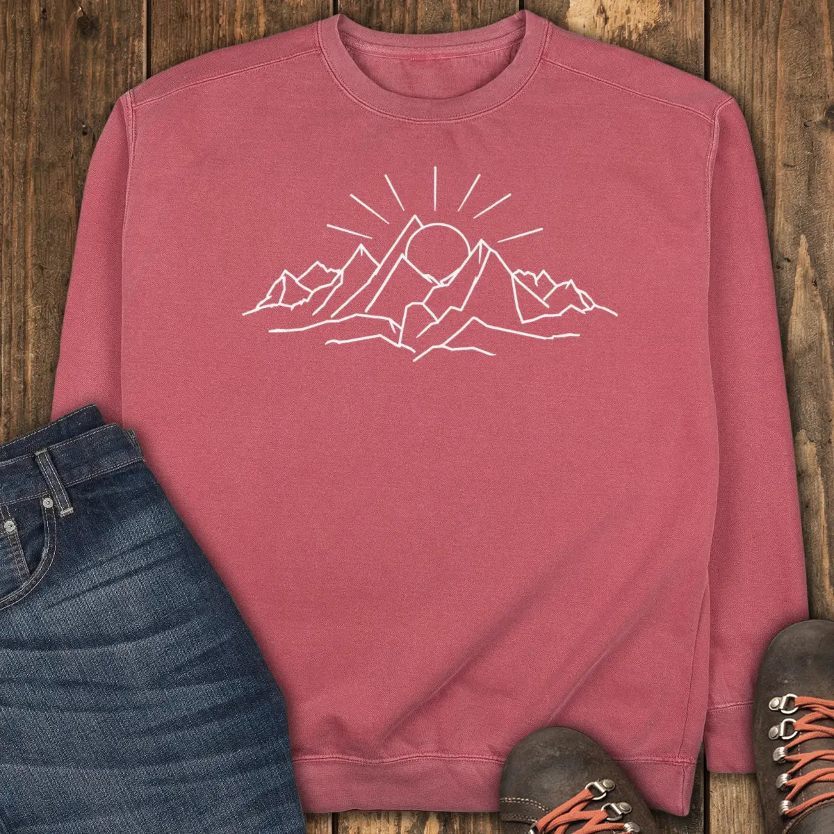 First Light Sweatshirt - Crimson