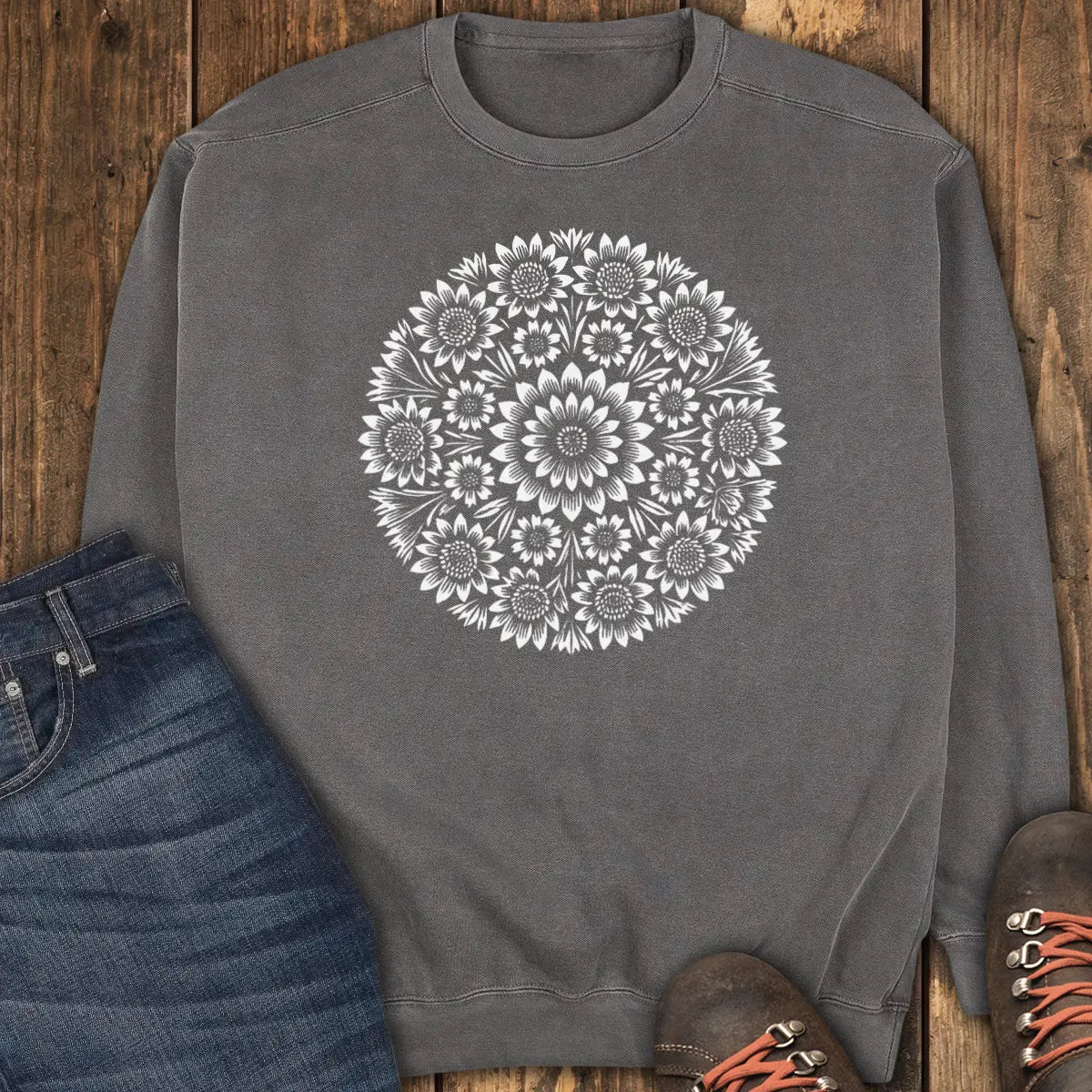 Floral Spirit Sweatshirt - Pepper