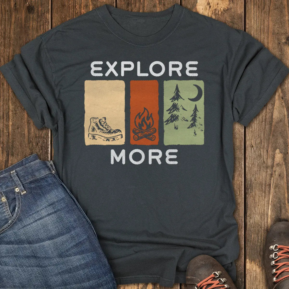 Footsteps Tee - Black