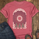 Forest Echo Tee - Crimson