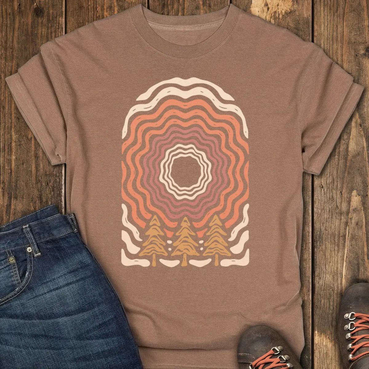 Forest Echo Tee - Espresso