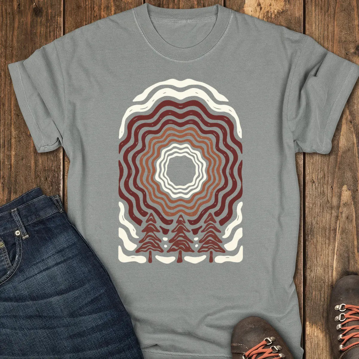 Forest Echo Tee - Grey
