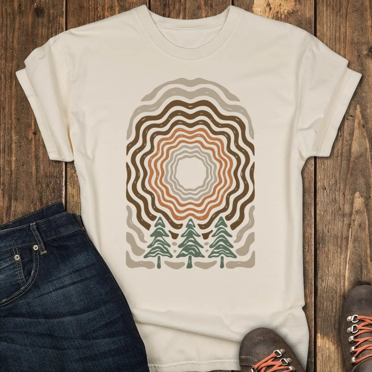 Forest Echo Tee - Ivory