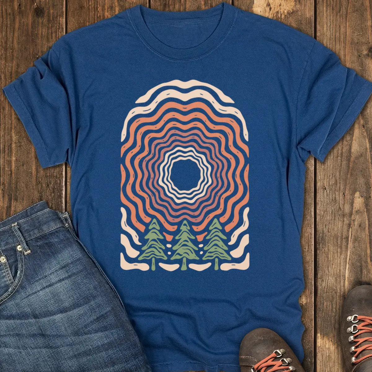Forest Echo Tee - Navy