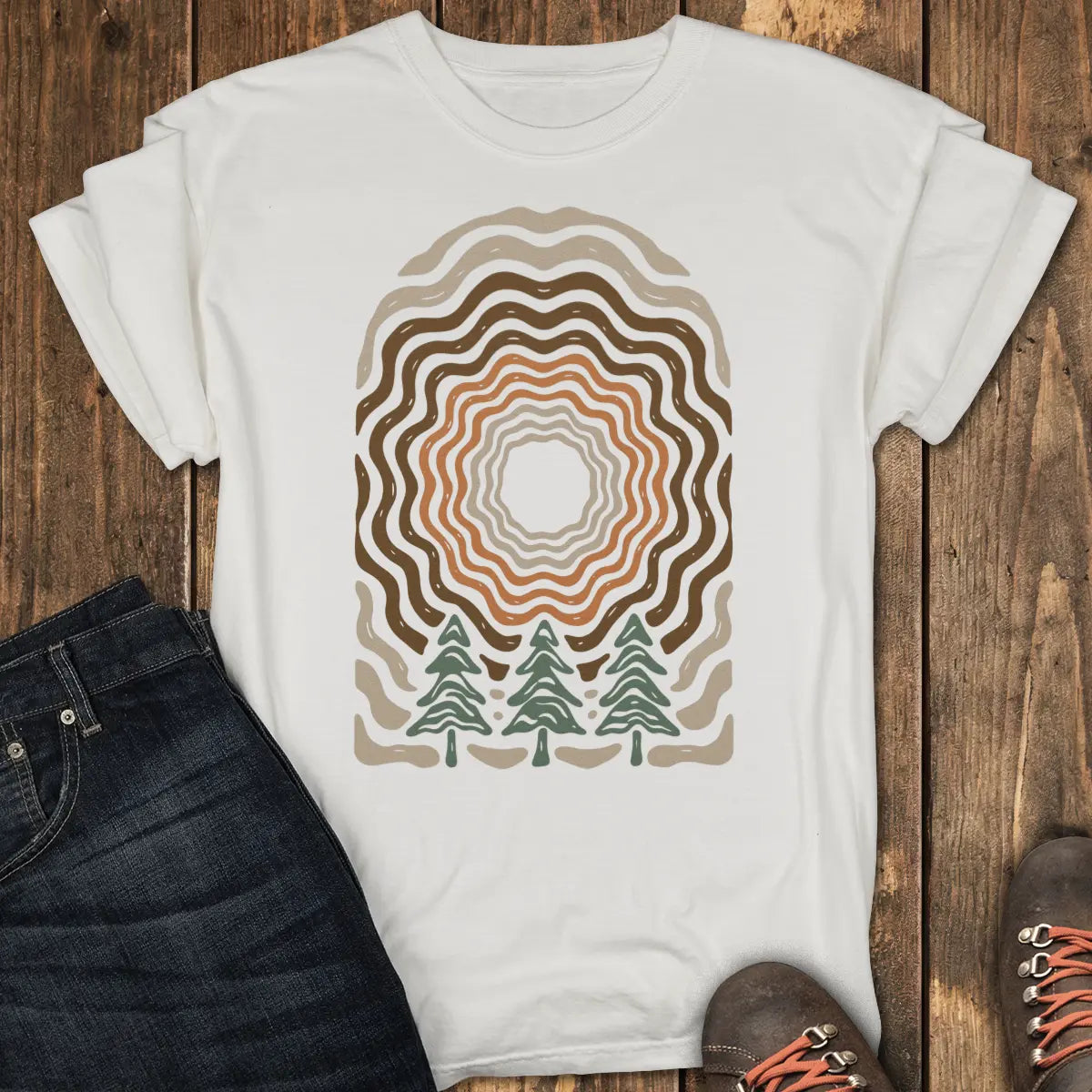 Forest Echo Tee - White