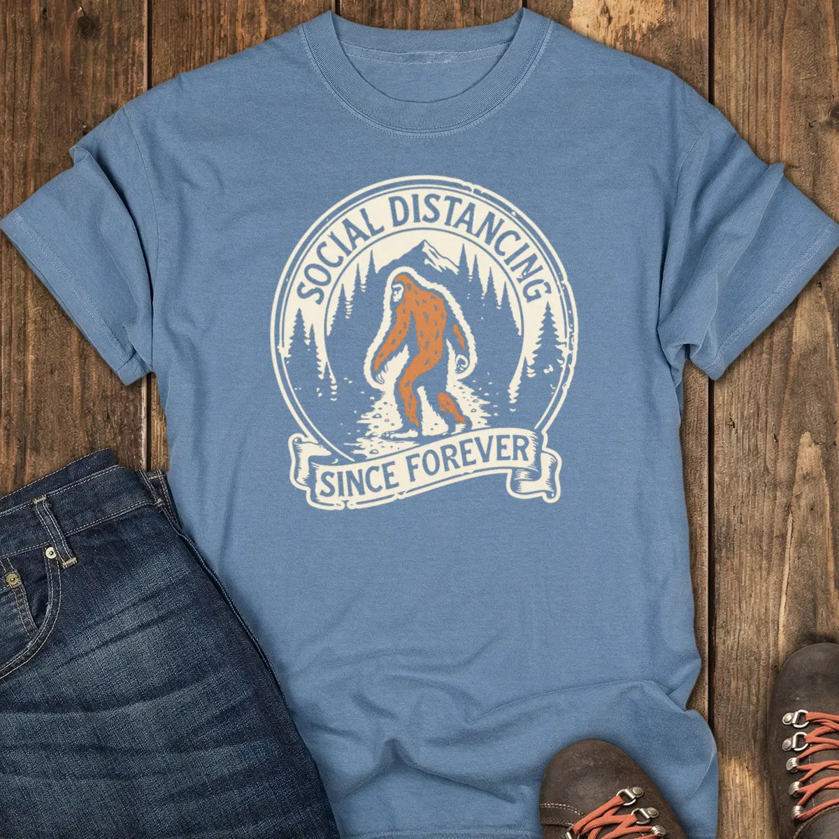 Forever Forest Society Tee - Blue Jean
