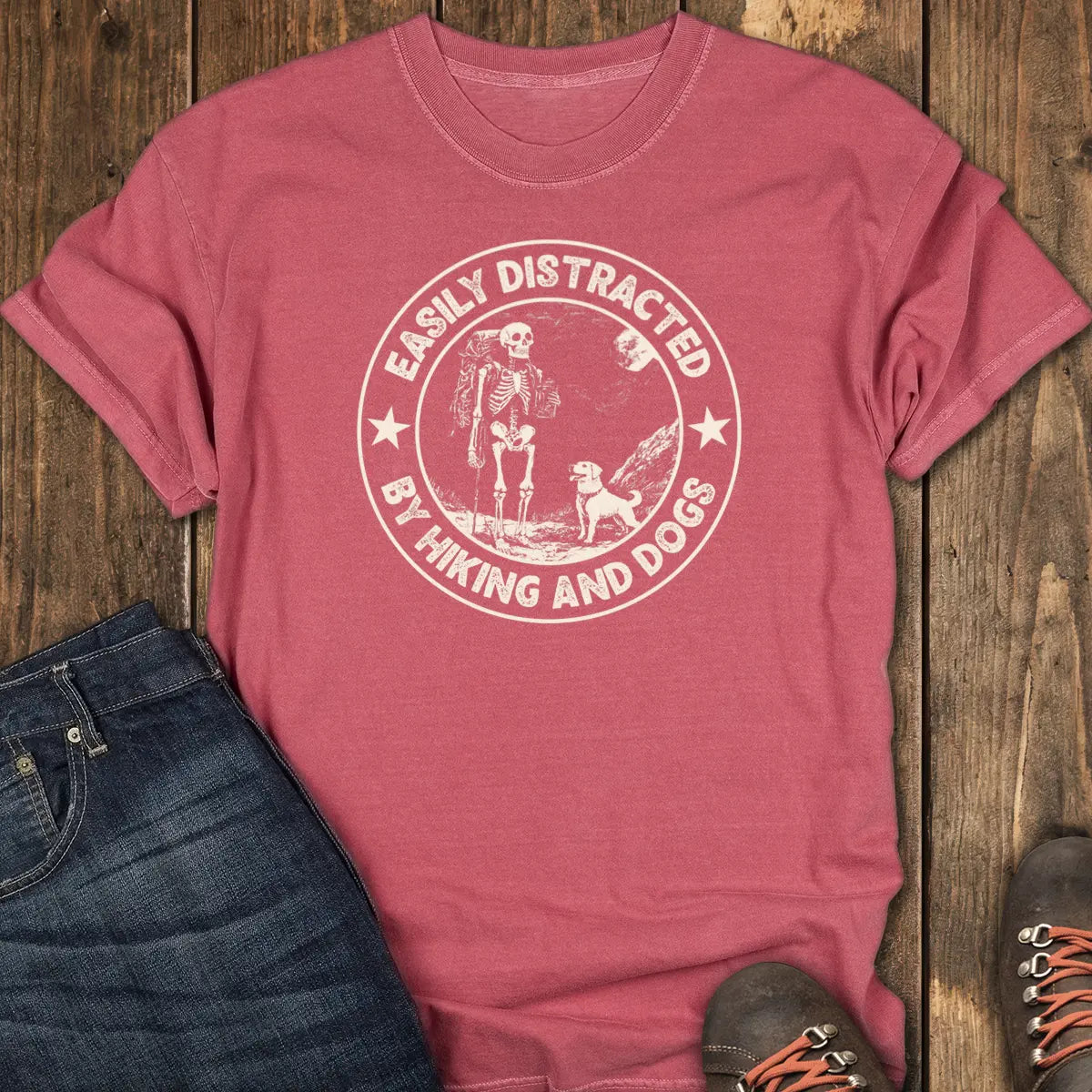 Forever Roaming Tee - Crimson