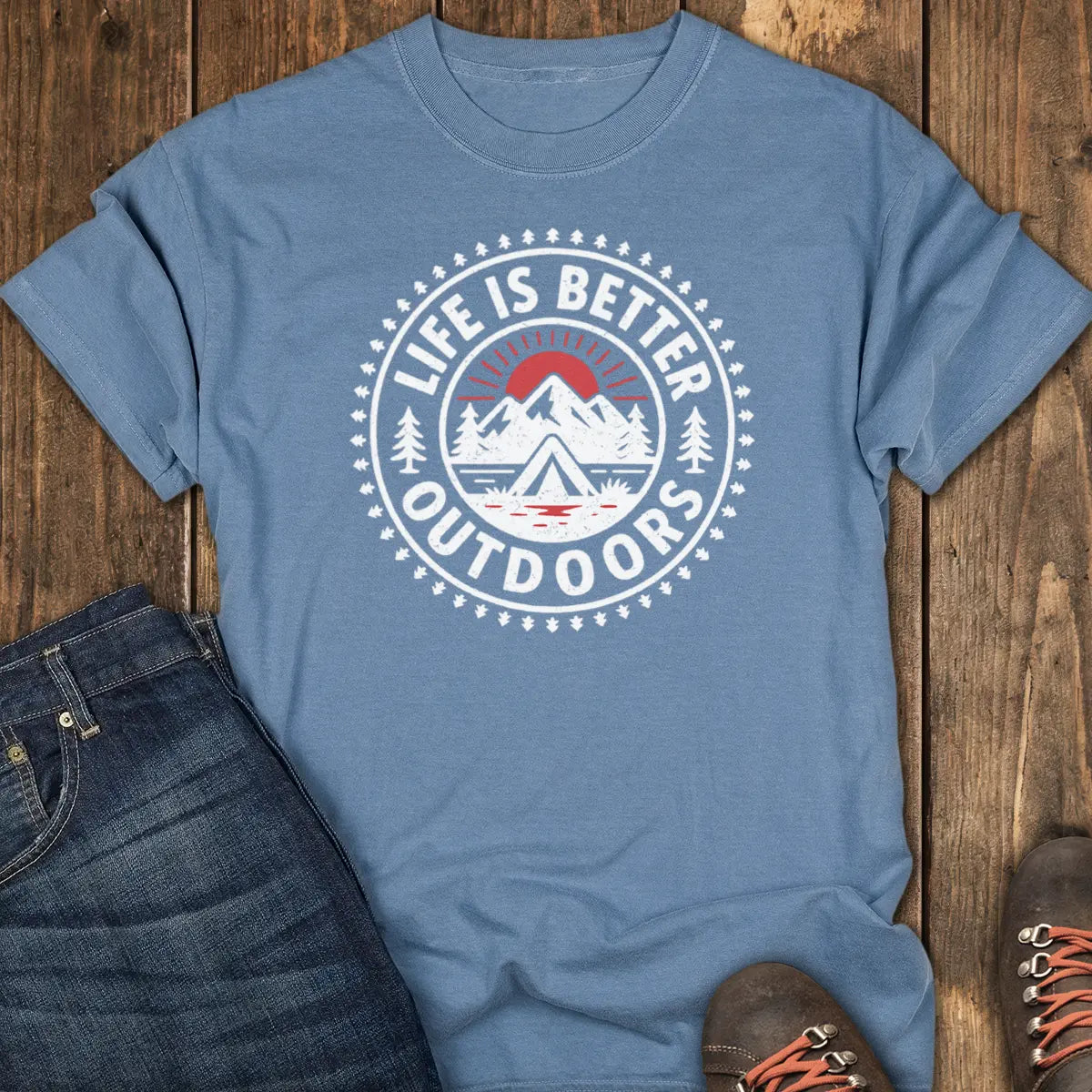 Fresh Air Tee - Blue Jean