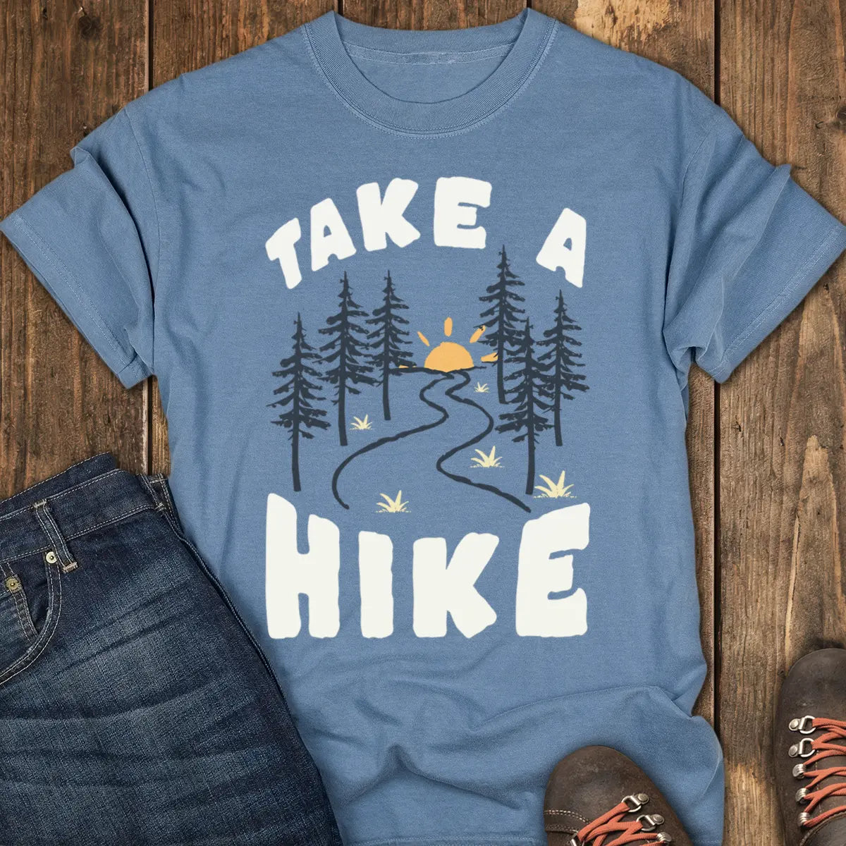 Get Outside Tee - Blue Jean