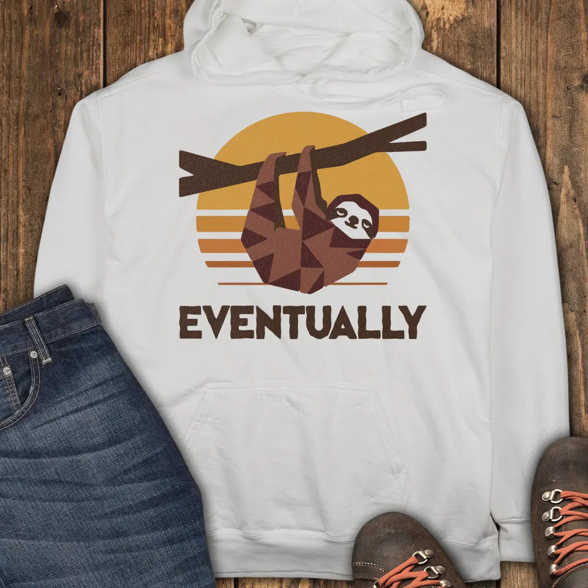 Getting There Hoodie - White