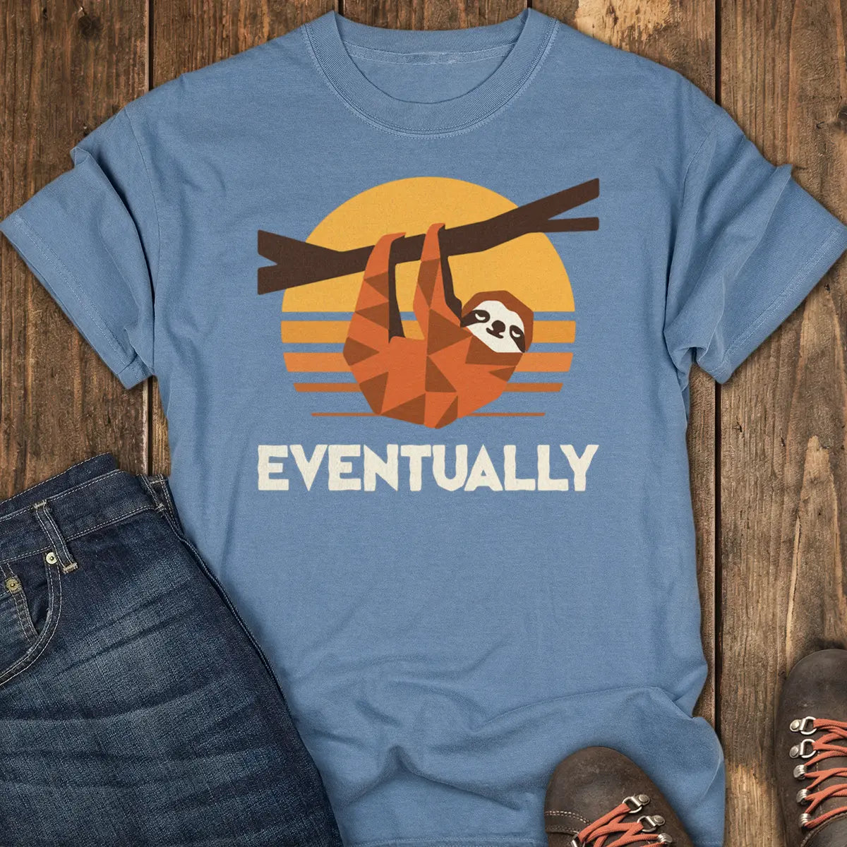 Getting There Tee - Blue Jean
