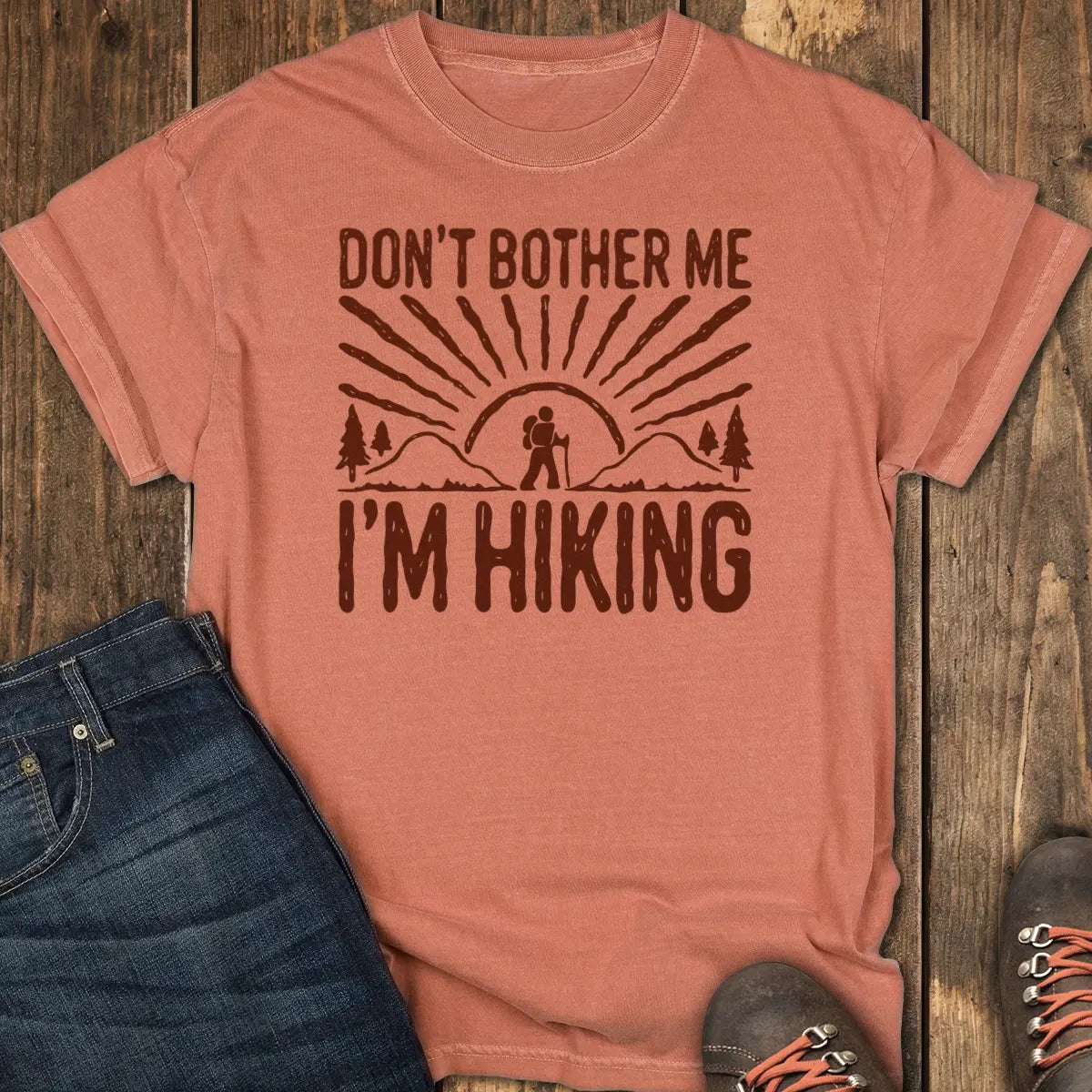 Go Away I'm Hiking Tee - Yam