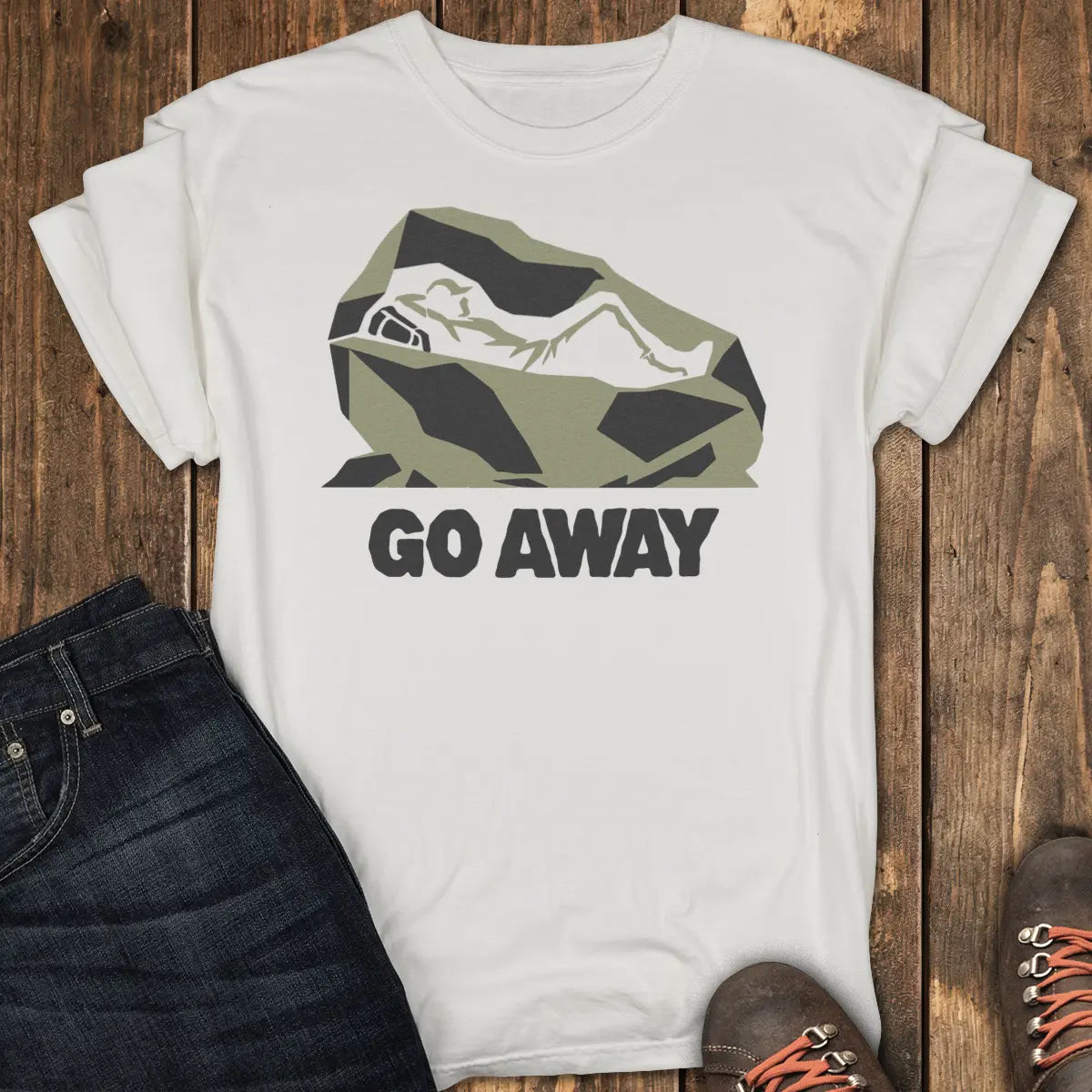 Go Away Tee - White
