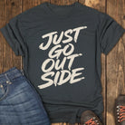 Go Outside Already Tee - Black