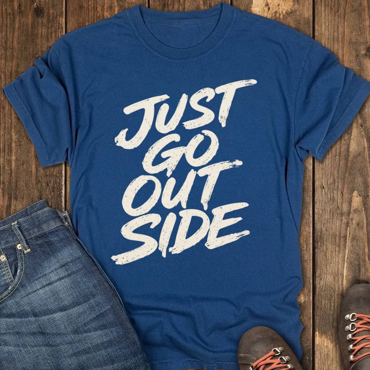 Go Outside Already Tee - Navy