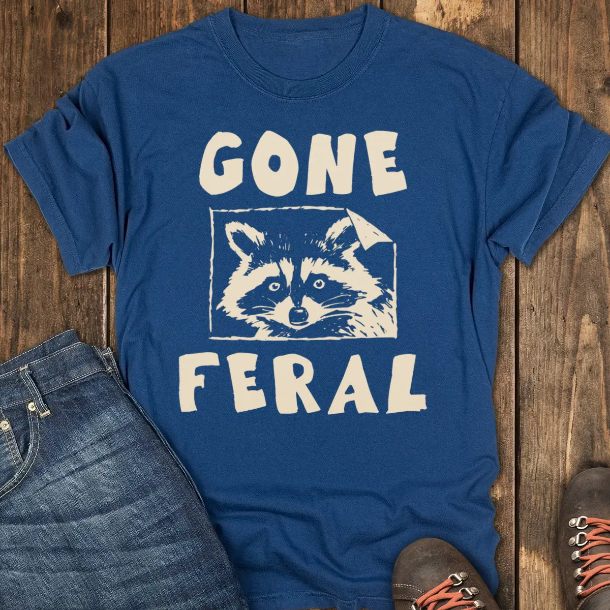 Gone Feral Tee - Navy