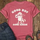 Good Boy Gone Rogue Tee - Crimson
