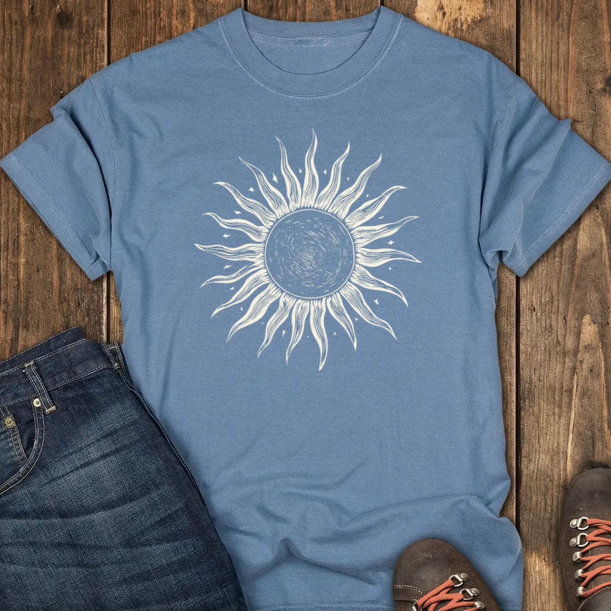 Grayscale Wanderer Tee - Blue Jean