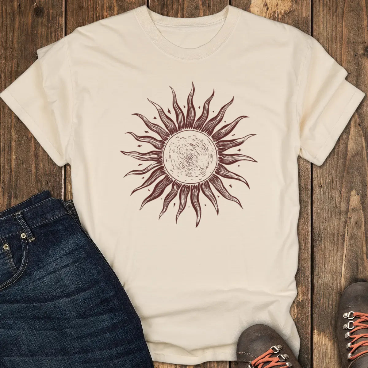 Grayscale Wanderer Tee - Ivory