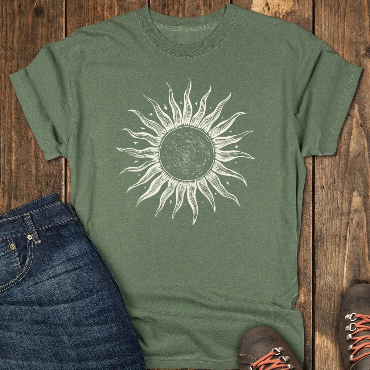 Grayscale Wanderer Tee - Moss