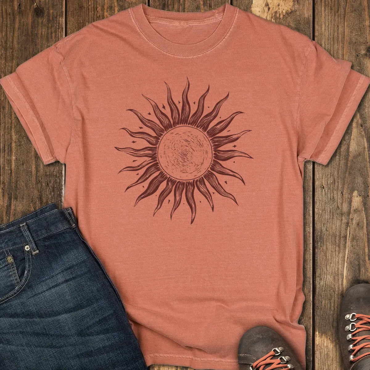 Grayscale Wanderer Tee - Yam