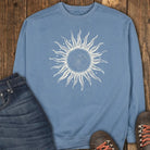 Grayscale Wanderer Sweatshirt - Blue Jean