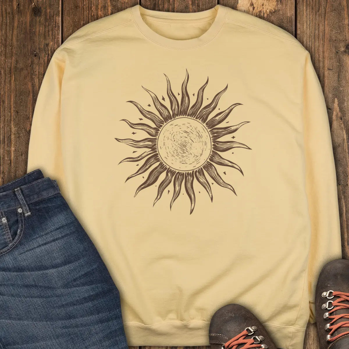 Grayscale Wanderer Sweatshirt - Butter