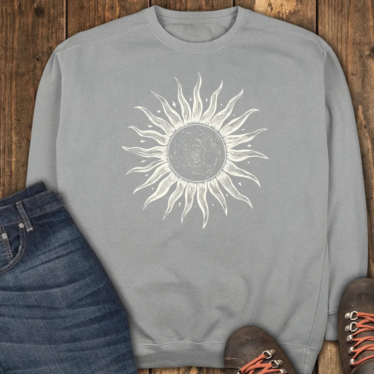 Grayscale Wanderer Sweatshirt - Grey