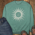 Grayscale Wanderer Sweatshirt - Light Green