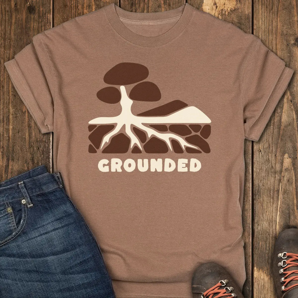 Grounded Tee - Espresso