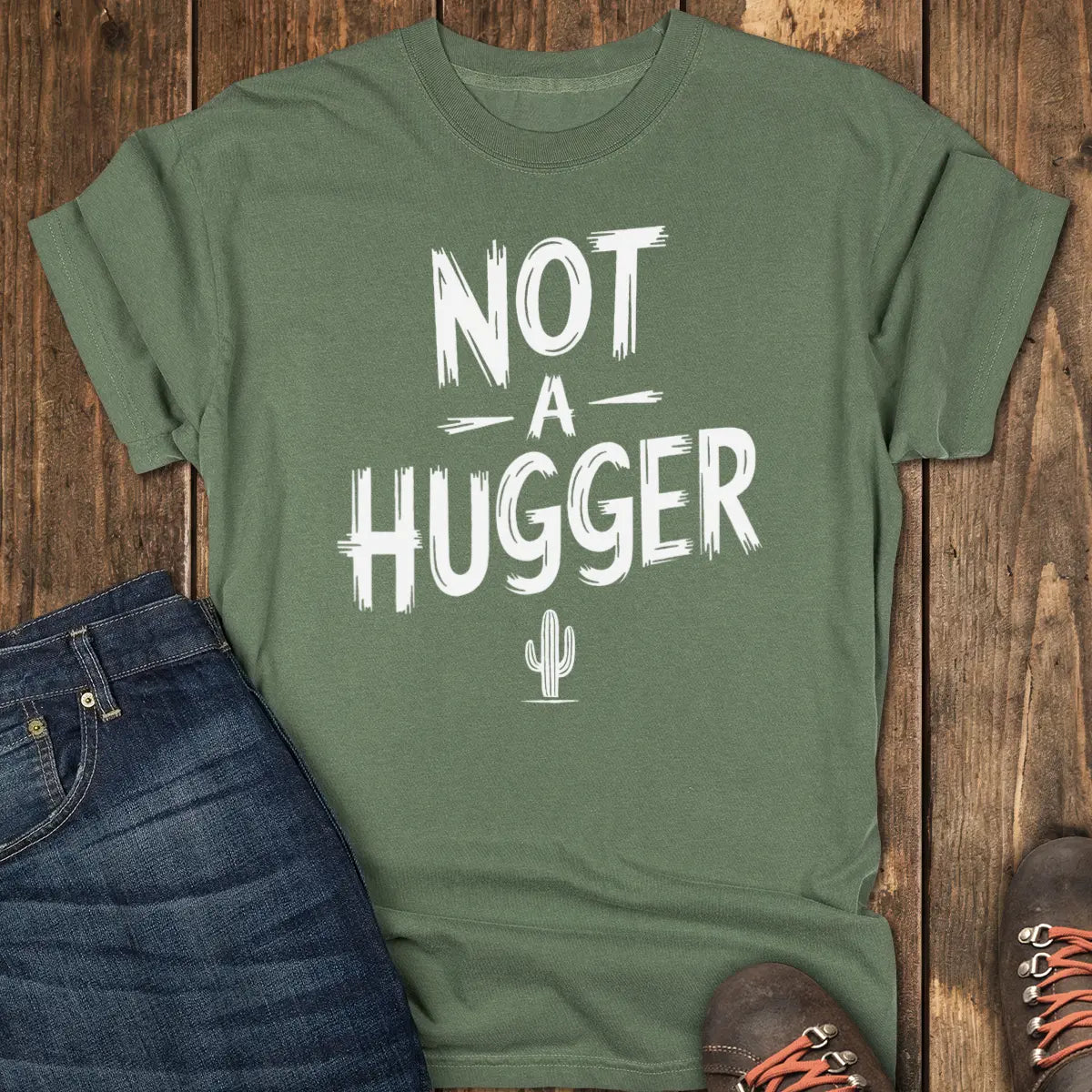 Hands Off Tee - Moss