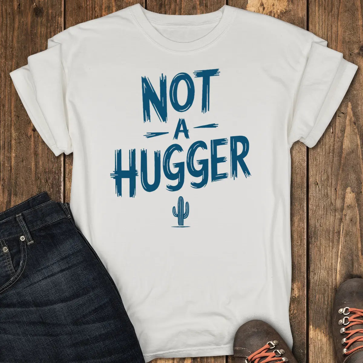 Hands Off Tee - White