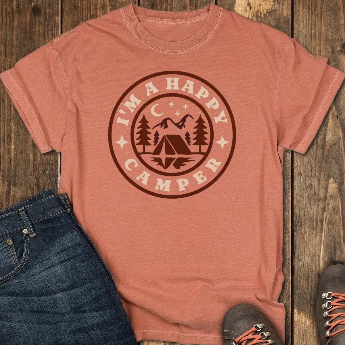 Happy Camper Tee - Yam