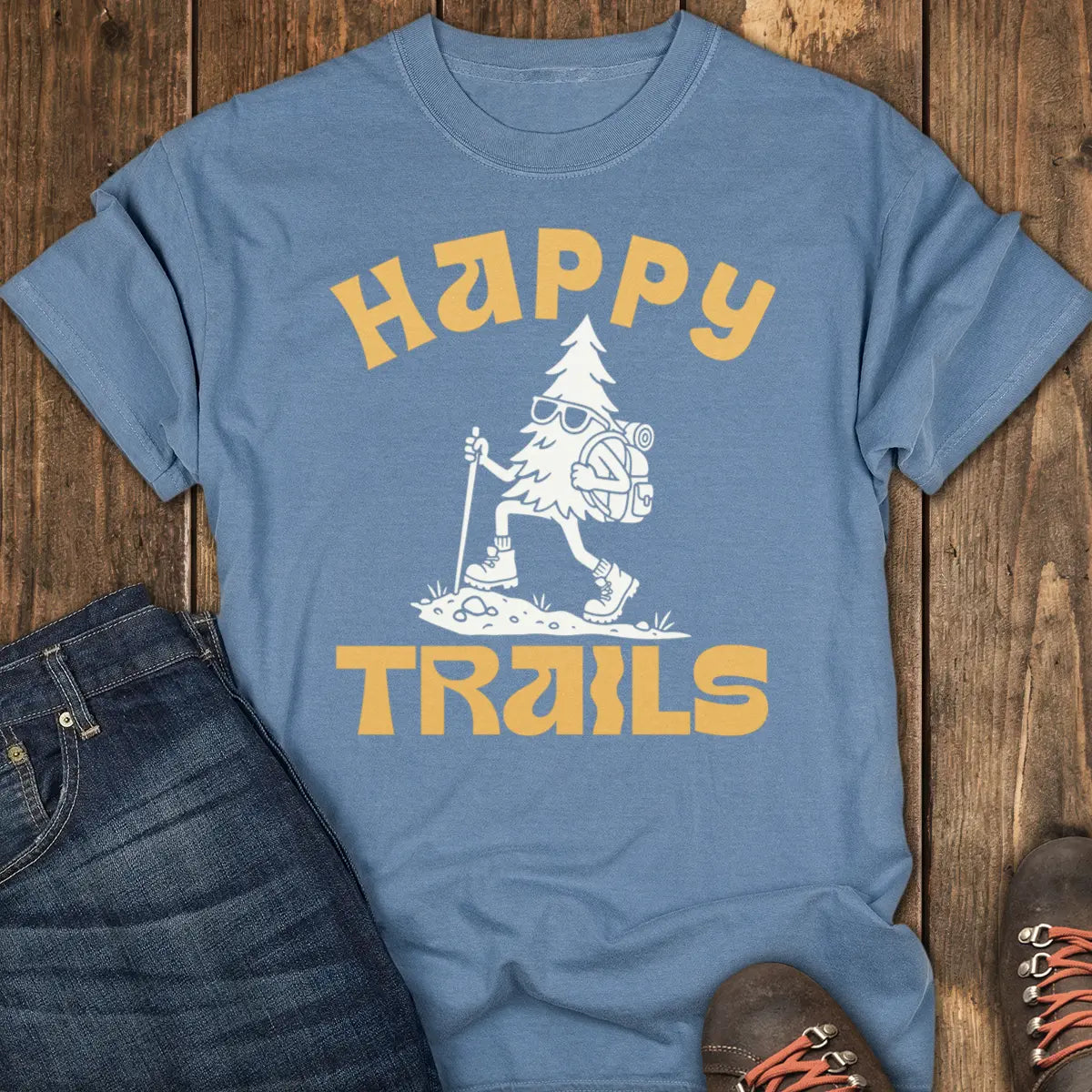 Happy Trails Tee - Blue Jean