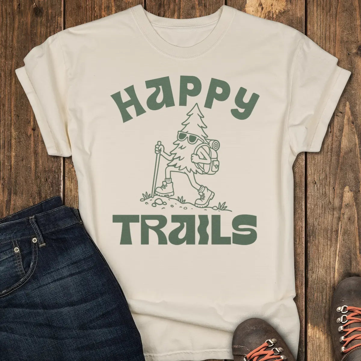 Happy Trails Tee - Ivory