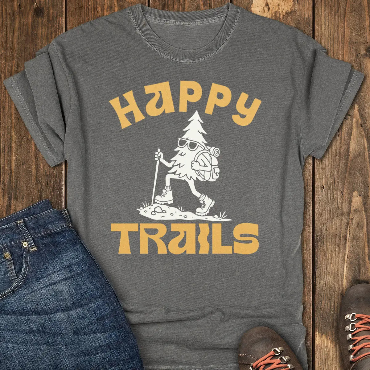 Happy Trails Tee - Pepper