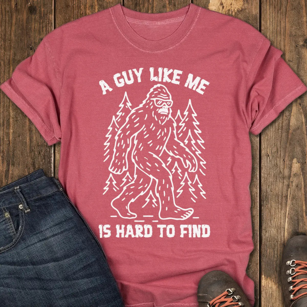 Hard to Find Tee - Crimson