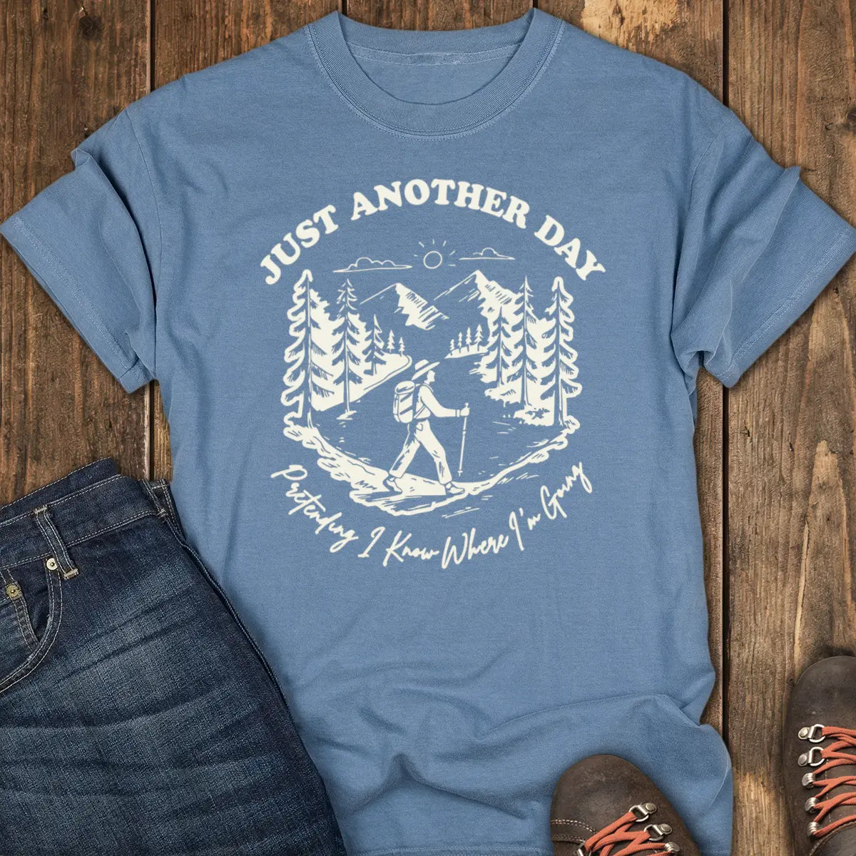 Heart Full Tee - Blue Jean