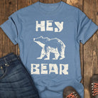 Hey Bear Tee - Blue Jean