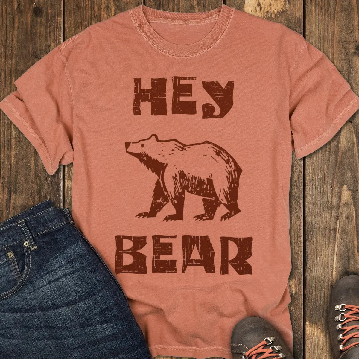Hey Bear Tee - Yam