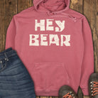 Hey Bear Hoodie - Crimson